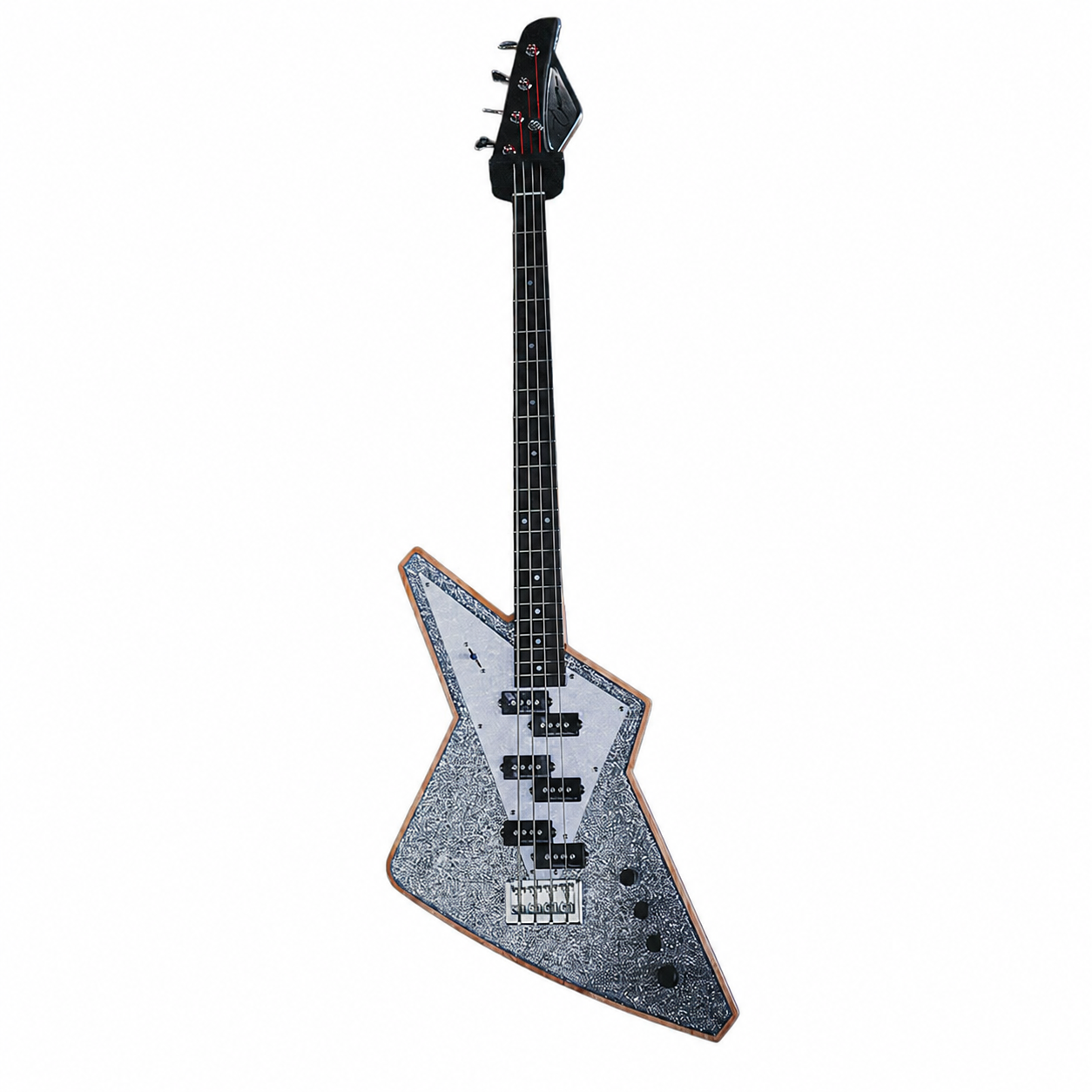 Voltage Bass Silver Glitter Trippy